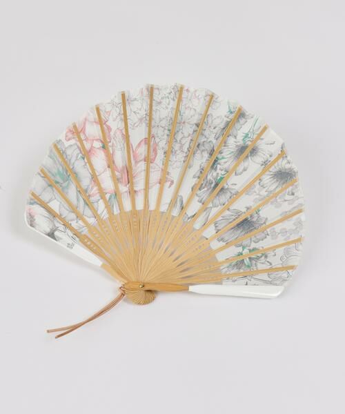 INED / イネド その他小物 | スカーフ柄シルク扇子 スプリングスプリング《manipuri》 | 詳細7