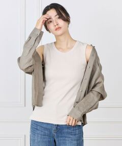 INED / イネド タンクトップ | コットンリブタンクトップ《YVON》