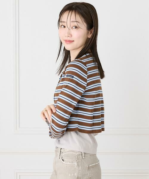 INED / イネド カットソー | ルミノア ボーダーショートカーディガン　SHORT CARDIGAN《Le minor》 | 詳細12