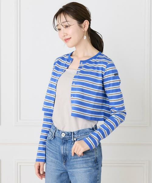 INED / イネド カットソー | ルミノア ボーダーショートカーディガン　SHORT CARDIGAN《Le minor》 | 詳細14