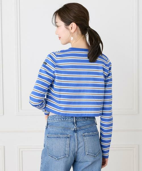 INED / イネド カットソー | ルミノア ボーダーショートカーディガン　SHORT CARDIGAN《Le minor》 | 詳細15