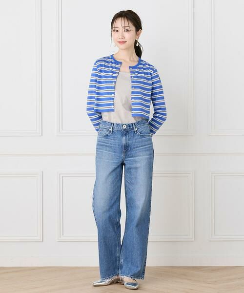 INED / イネド カットソー | ルミノア ボーダーショートカーディガン　SHORT CARDIGAN《Le minor》 | 詳細6