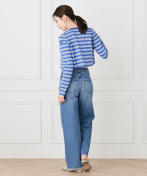 INED / イネド カットソー | ルミノア ボーダーショートカーディガン　SHORT CARDIGAN《Le minor》 | 詳細9