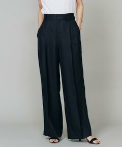INED / イネド その他パンツ | 《大きいサイズ》麻調セミワイドパンツ