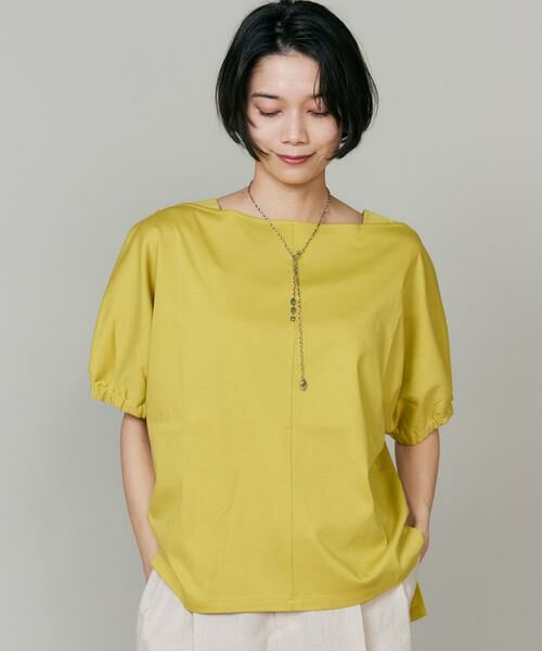 INED / イネド Tシャツ | ドルマンスリーブカットソー（イエロー）
