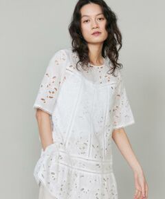 INED / イネド シャツ・ブラウス | 刺繍チュニックブラウス