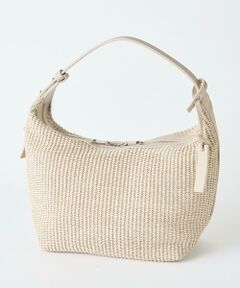INED / イネド ショルダーバッグ | コンビレザーショルダーラフィア調バッグ《MARCO MASI》