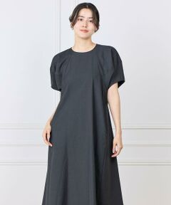 INED / イネド ミニ丈・ひざ丈ワンピース | 《大きいサイズ》ボリュームスリーブワンピース