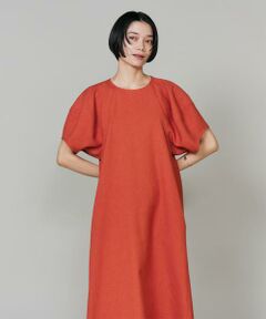 INED / イネド ミニ丈・ひざ丈ワンピース | 《大きいサイズ》ボリュームスリーブワンピース