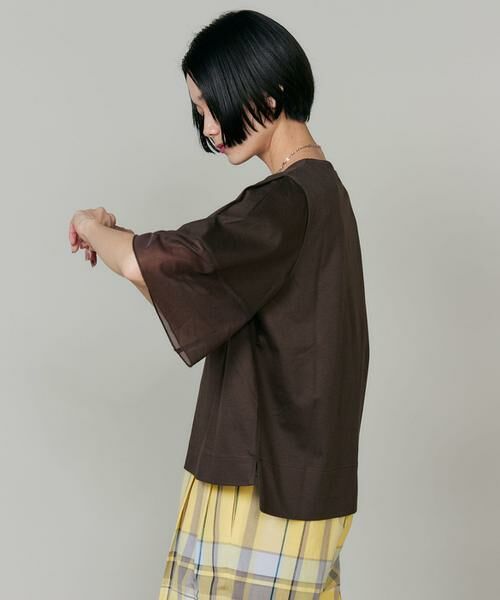 INED / イネド Tシャツ | 袖シアープルオーバーカットソー | 詳細7