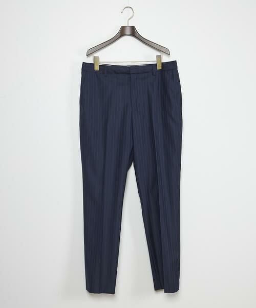 INED / イネド その他パンツ | シルクウールテーパードパンツ《Loro Piana》（ネイビー）