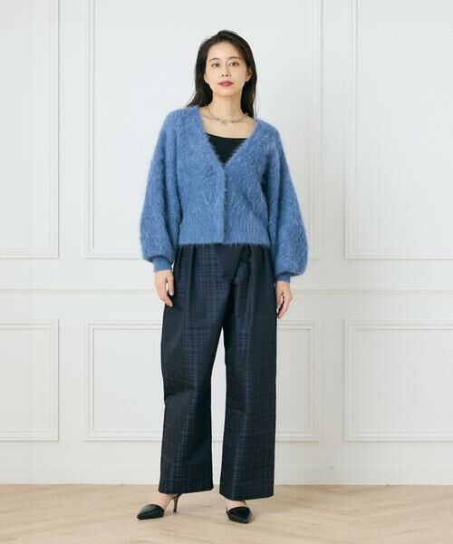 INED / イネド その他パンツ | 《大きいサイズ》チェックジャガードラップパンツ《la veille by SUPERIOR CLOSET》 | 詳細11