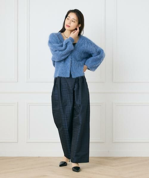 INED / イネド その他パンツ | 《大きいサイズ》チェックジャガードラップパンツ《la veille by SUPERIOR CLOSET》 | 詳細12
