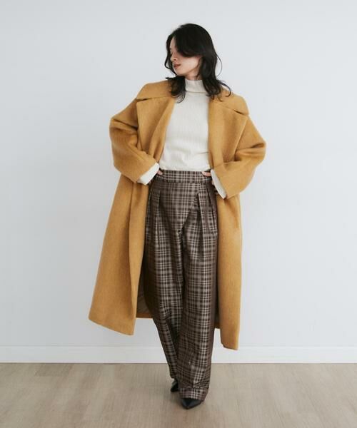 INED / イネド その他パンツ | 《大きいサイズ》チェックジャガードラップパンツ《la veille by SUPERIOR CLOSET》 | 詳細9
