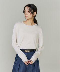 INED / イネド ニット・セーター | 《大きいサイズ》シルクカシミヤクルーネックニット《CONTESSA》