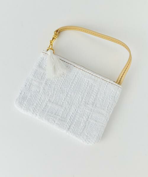 INED / イネド ショルダーバッグ | タッセルチャーム付き コンビファブリックミニバッグ《la veille by SUPERIOR CLOSET》 | 詳細1