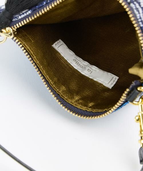 INED / イネド ショルダーバッグ | タッセルチャーム付き コンビファブリックミニバッグ《la veille by SUPERIOR CLOSET》 | 詳細12