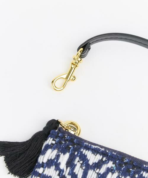 INED / イネド ショルダーバッグ | タッセルチャーム付き コンビファブリックミニバッグ《la veille by SUPERIOR CLOSET》 | 詳細14