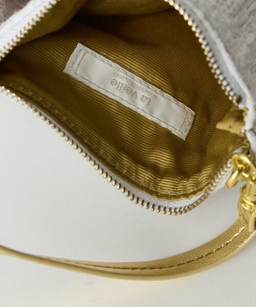 INED / イネド ショルダーバッグ | タッセルチャーム付き コンビファブリックミニバッグ《la veille by SUPERIOR CLOSET》 | 詳細3