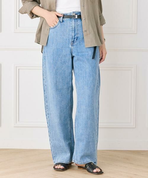 INED / イネド デニムパンツ | カーヴィーデニム Beets《Healthy DENIM》(ブルー1)