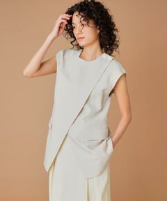 INED / イネド その他アウター | 《大きいサイズ》ノースリーブトップス