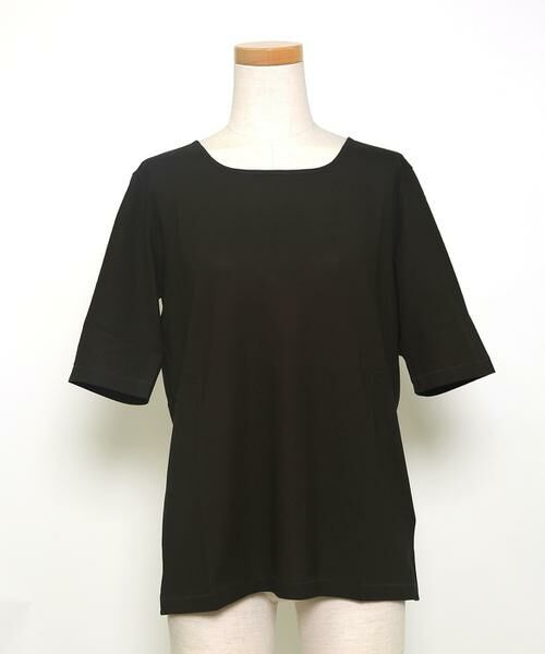 INED / イネド Tシャツ | 《大きいサイズ》スクエアネックカットソー | 詳細1