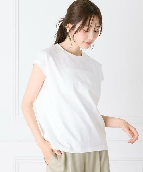 INED / イネド Tシャツ | 《大きいサイズ》フレンチスリーブTシャツ | 詳細10