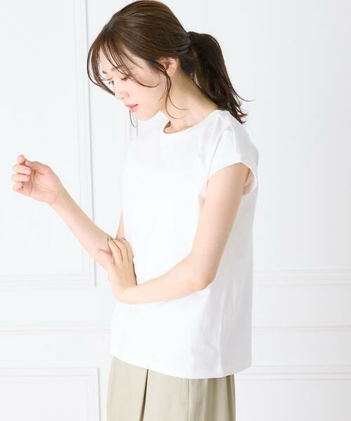 INED / イネド Tシャツ | 《大きいサイズ》フレンチスリーブTシャツ | 詳細11