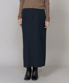 INED / イネド ロング・マキシ丈スカート | カーゴポケットスカート ｜ 360度美しく、軽やかな大人上品ストレート ストレッチ/軽量/手洗い可/カーゴポケット