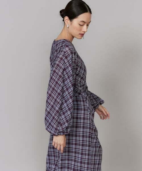 INED / イネド ミニ丈・ひざ丈ワンピース | アシンメトリーワンピース《la veille by SUPERIOR CLOSET》｜纏うだけで気分華やぐ上質な一着 | 詳細12