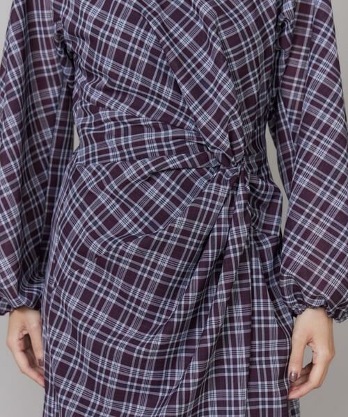 INED / イネド ミニ丈・ひざ丈ワンピース | アシンメトリーワンピース《la veille by SUPERIOR CLOSET》｜纏うだけで気分華やぐ上質な一着 | 詳細15