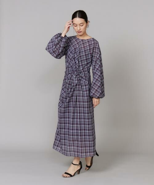 INED / イネド ミニ丈・ひざ丈ワンピース | アシンメトリーワンピース《la veille by SUPERIOR CLOSET》｜纏うだけで気分華やぐ上質な一着 | 詳細4