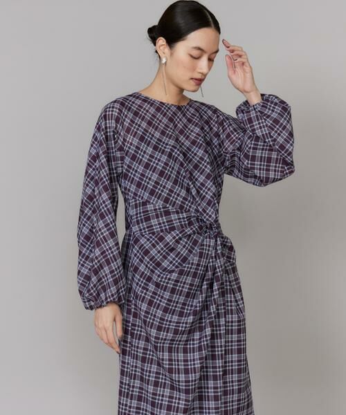 INED / イネド ミニ丈・ひざ丈ワンピース | アシンメトリーワンピース《la veille by SUPERIOR CLOSET》｜纏うだけで気分華やぐ上質な一着（ソノタ9）