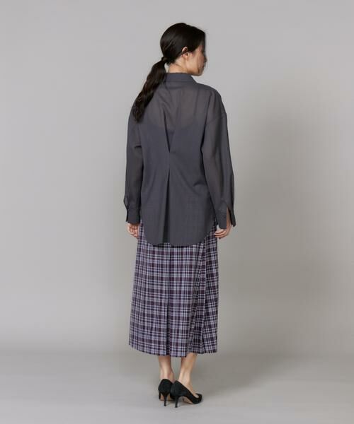 INED / イネド シャツ・ブラウス | ドレープタックシャツ《la veille by SUPERIOR CLOSET》｜こなれ感漂うスマートなシアーシャツ | 詳細9