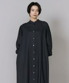 INED / イネド ミニ丈・ひざ丈ワンピース | バンドカラーシャツワンピース