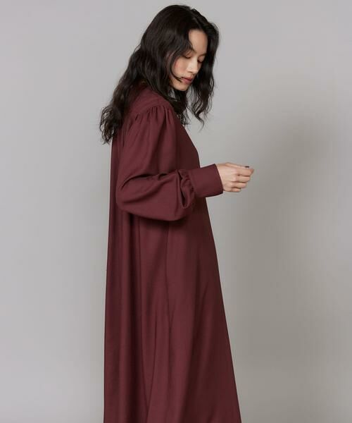 INED / イネド ミニ丈・ひざ丈ワンピース | バンドカラーシャツワンピース | 詳細10