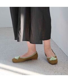 ing / イング フラットシューズ | 【サステナブル】２WAYスクエアトゥニットパンプス