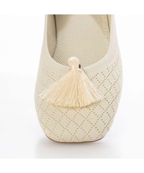 ing / イング フラットシューズ | 【サステナブル】２WAYスクエアトゥニットパンプス | 詳細6