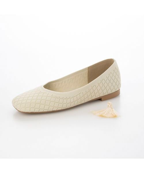 ing / イング フラットシューズ | 【サステナブル】２WAYスクエアトゥニットパンプス | 詳細7