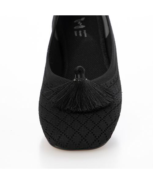 ing / イング フラットシューズ | 【サステナブル】２WAYスクエアトゥニットパンプス | 詳細13