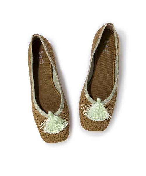 ing / イング フラットシューズ | 【サステナブル】２WAYスクエアトゥニットパンプス | 詳細22