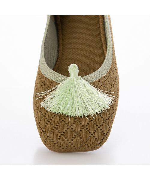 ing / イング フラットシューズ | 【サステナブル】２WAYスクエアトゥニットパンプス | 詳細28