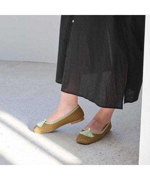 ing / イング フラットシューズ | 【サステナブル】２WAYスクエアトゥニットパンプス | 詳細30