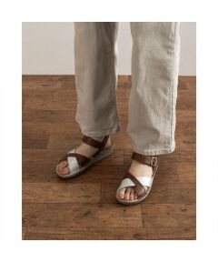 ing / イング サンダル | 【WEB限定】【3E】クロスデザインサンダル