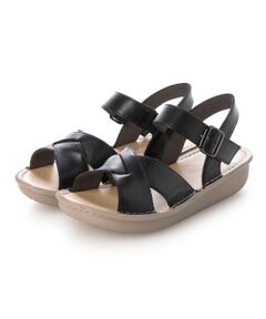 ing / イング サンダル | 【WEB限定】【3E】クロスデザインサンダル