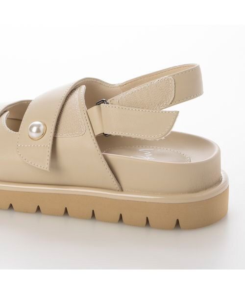 ing / イング サンダル | パールモチーフフッドベッドサンダル | 詳細5