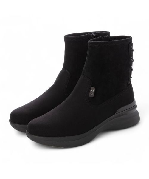 ing/イング 【レイン対応】厚底ストレッチブーツ ブラック L(24.5) ing/イング 【レイン対応】厚底ストレッチブーツ ブラック L(24.5)