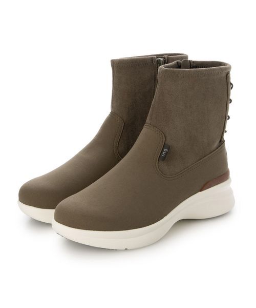 ing/イング 【レイン対応】厚底ストレッチブーツ オーク S(22.5) ing/イング 【レイン対応】厚底ストレッチブーツ オーク S(22.5)