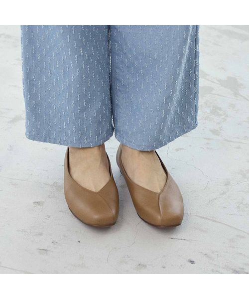 ing / イング フラットシューズ | 【WEB限定】スクエアトゥVカットフラットシューズ | 詳細8