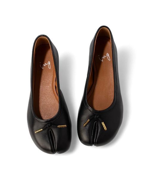ing / イング フラットシューズ | 足袋デザインバレエシューズ（ブラック）